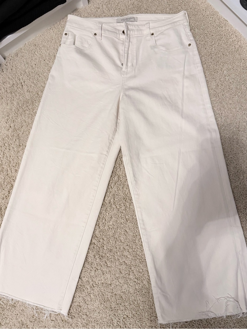Liverpool White Wide-Leg Women’s Jeans